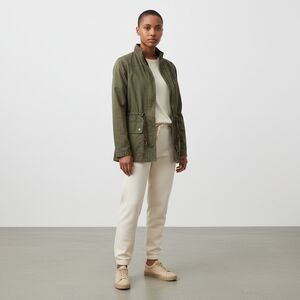 Arizona Jean Co Women's Military Utility Anorak Army Green Cotton Jacket Size XL